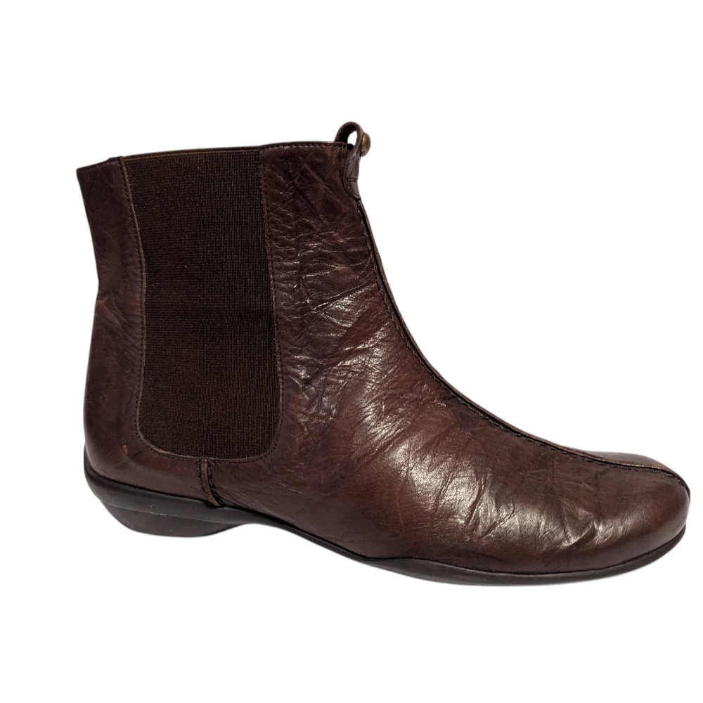 Gadea Women's Brown Chelsea Leather Ankle Boots Size 6.5